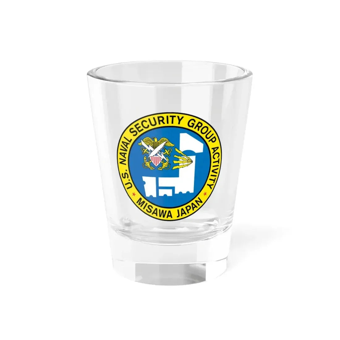US Naval Security Group Activity Misawa Japan (U.S. Navy) Shot Glass 1.5oz 1.5oz - Go Mug Yourself