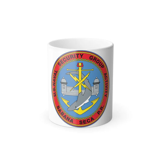 US Naval Security Group Activity Sabana Seca PR (U.S. Navy) Color Changing Mug 11oz-11oz-Go Mug Yourself