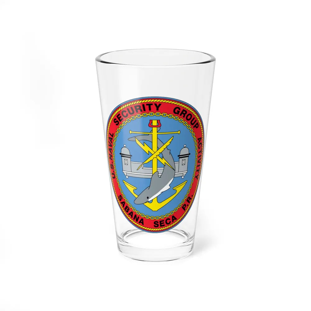 US Naval Security Group Activity Sabana Seca PR (U.S. Navy) Pint Glass 16oz-16oz-Go Mug Yourself