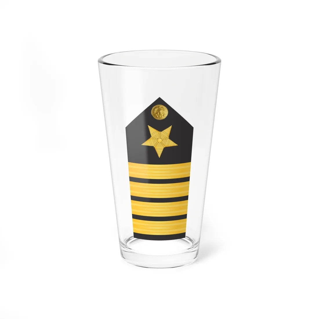 U.S. Navy Captain O 6 shoulder board (United States) (Military Rank) Pint Glass 16oz - Go Mug Yourself