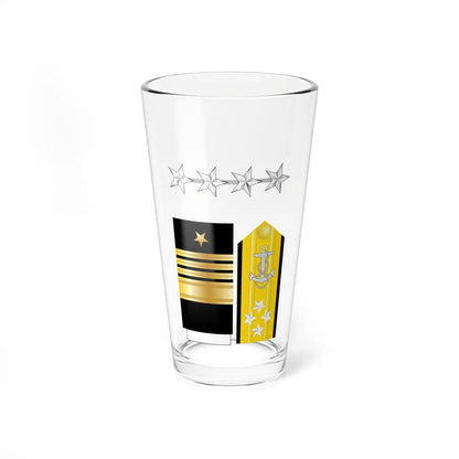 US Navy O10 insignia (United States) (Military Rank) Pint Glass 16oz 16oz - Go Mug Yourself