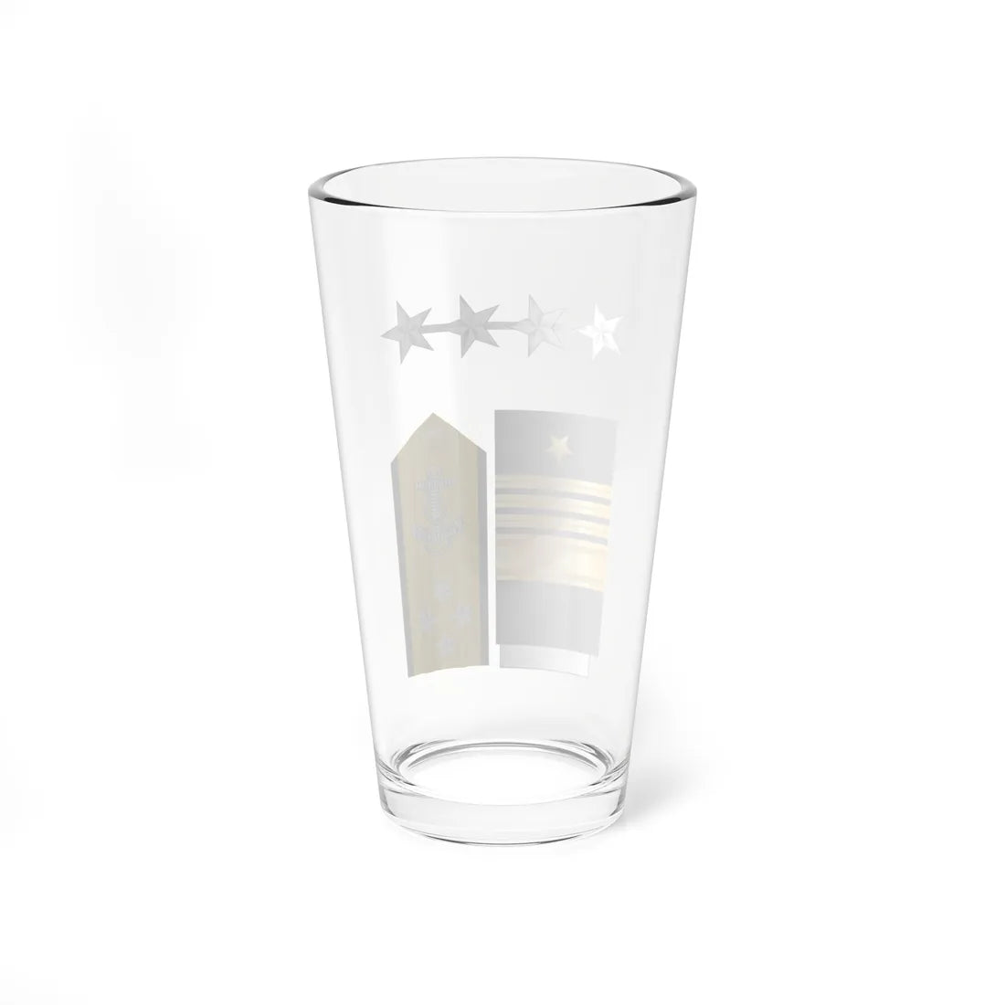 US Navy O10 insignia (United States) (Military Rank) Pint Glass 16oz - Go Mug Yourself