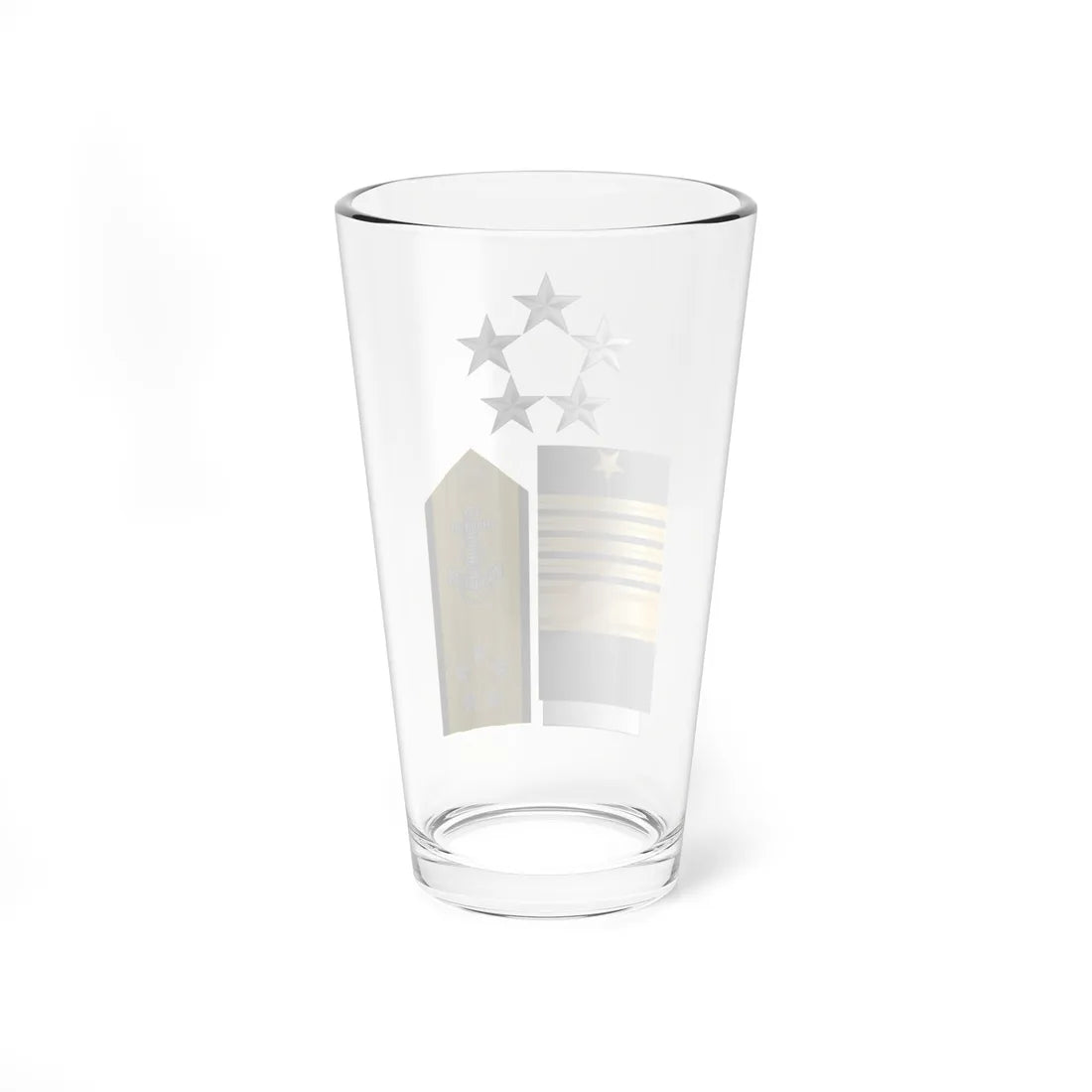 US Navy O11 insignia (United States) (Military Rank) Pint Glass 16oz - Go Mug Yourself