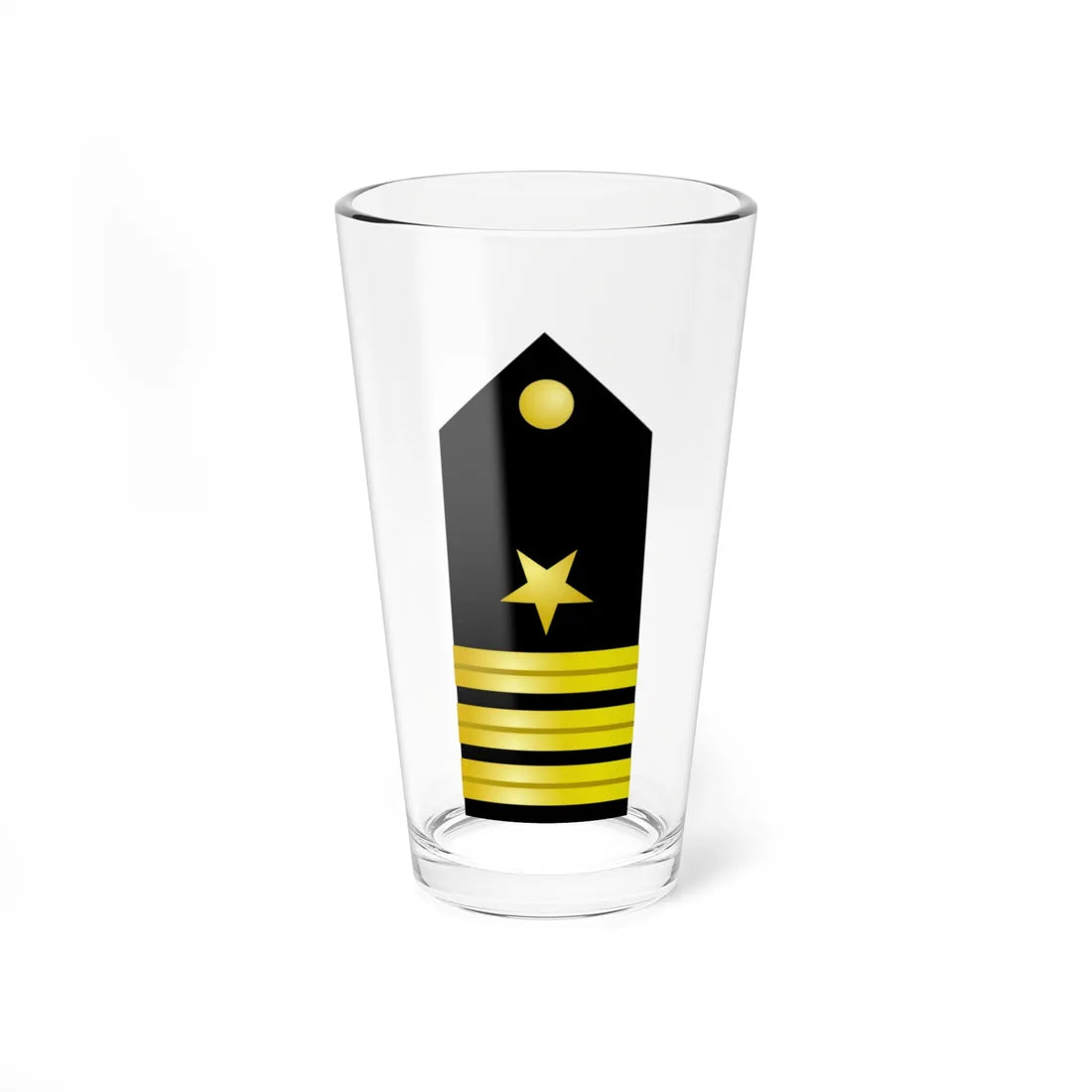 US Navy O5 shoulderboard (United States) (Military Rank) Pint Glass 16oz 16oz - Go Mug Yourself