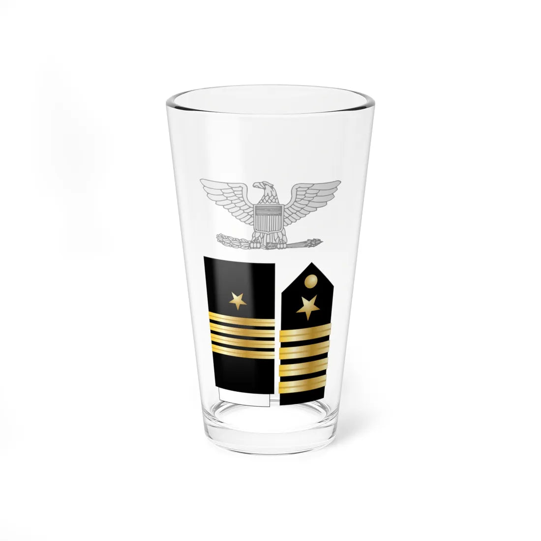 US Navy O6 insignia (United States) (Military Rank) Pint Glass 16oz 16oz - Go Mug Yourself