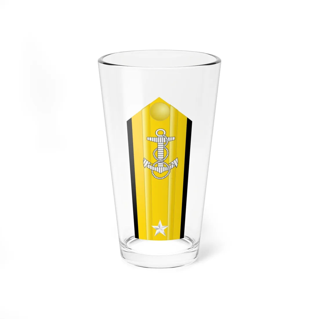 US Navy O7 shoulderboard (United States) (Military Rank) Pint Glass 16oz 16oz - Go Mug Yourself