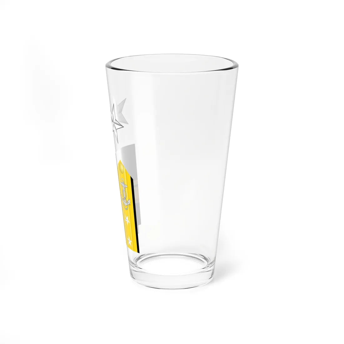 US Navy O8 insignia (United States) (Military Rank) Pint Glass 16oz - Go Mug Yourself