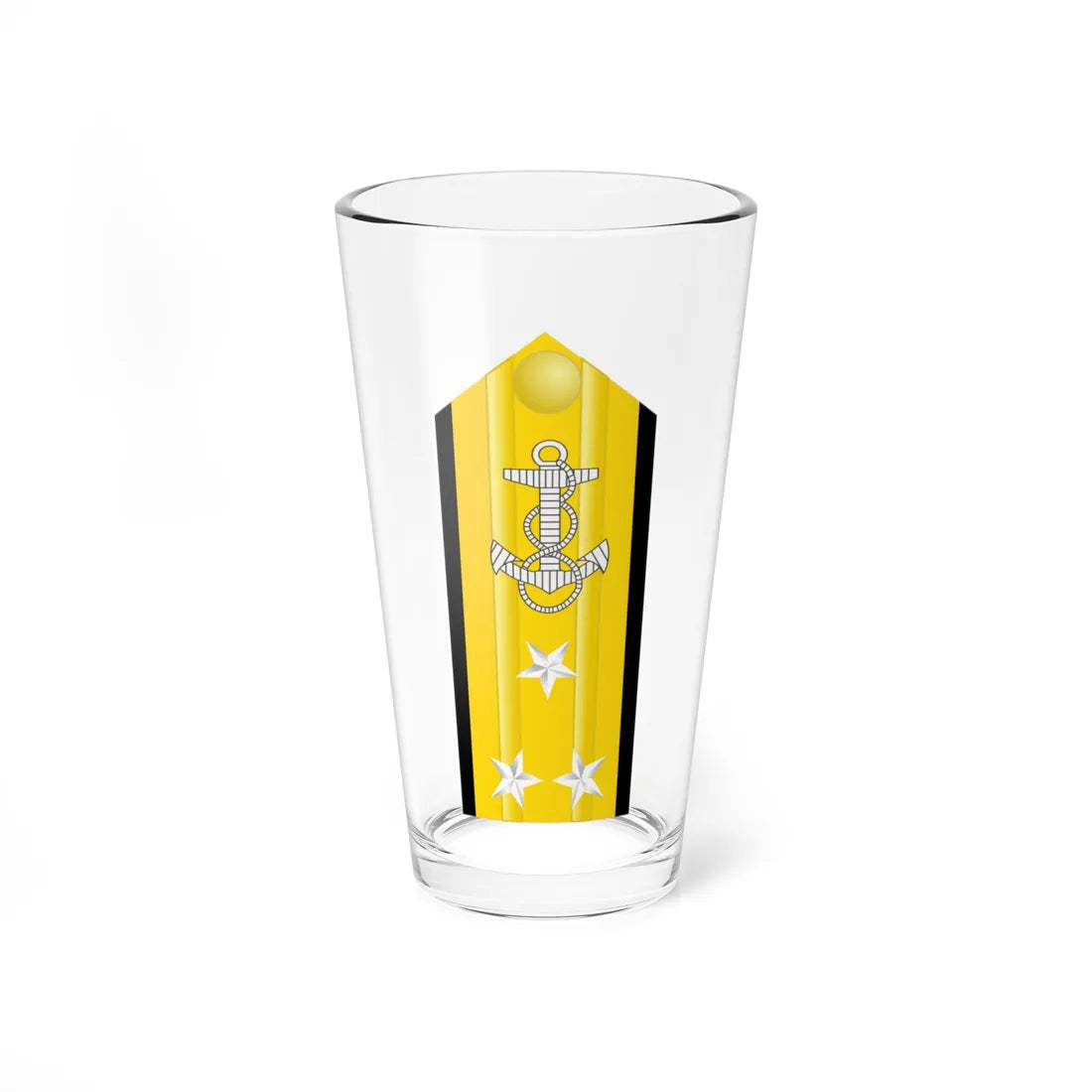 US Navy O9 shoulderboard (United States) (Military Rank) Pint Glass 16oz 16oz - Go Mug Yourself