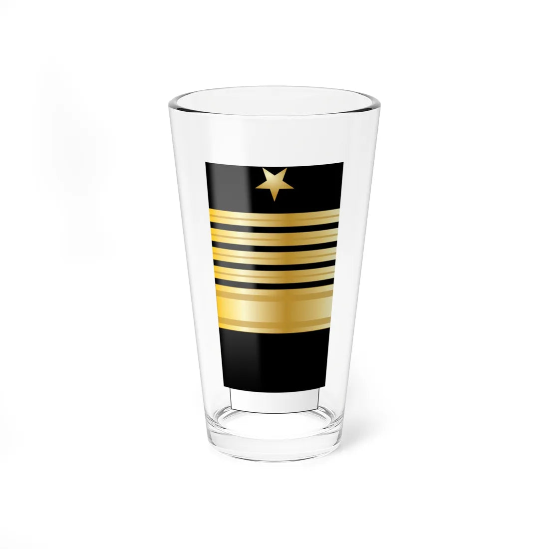US Navy Sleeve O11 FADM (United States) (Military Rank) Pint Glass 16oz 16oz - Go Mug Yourself