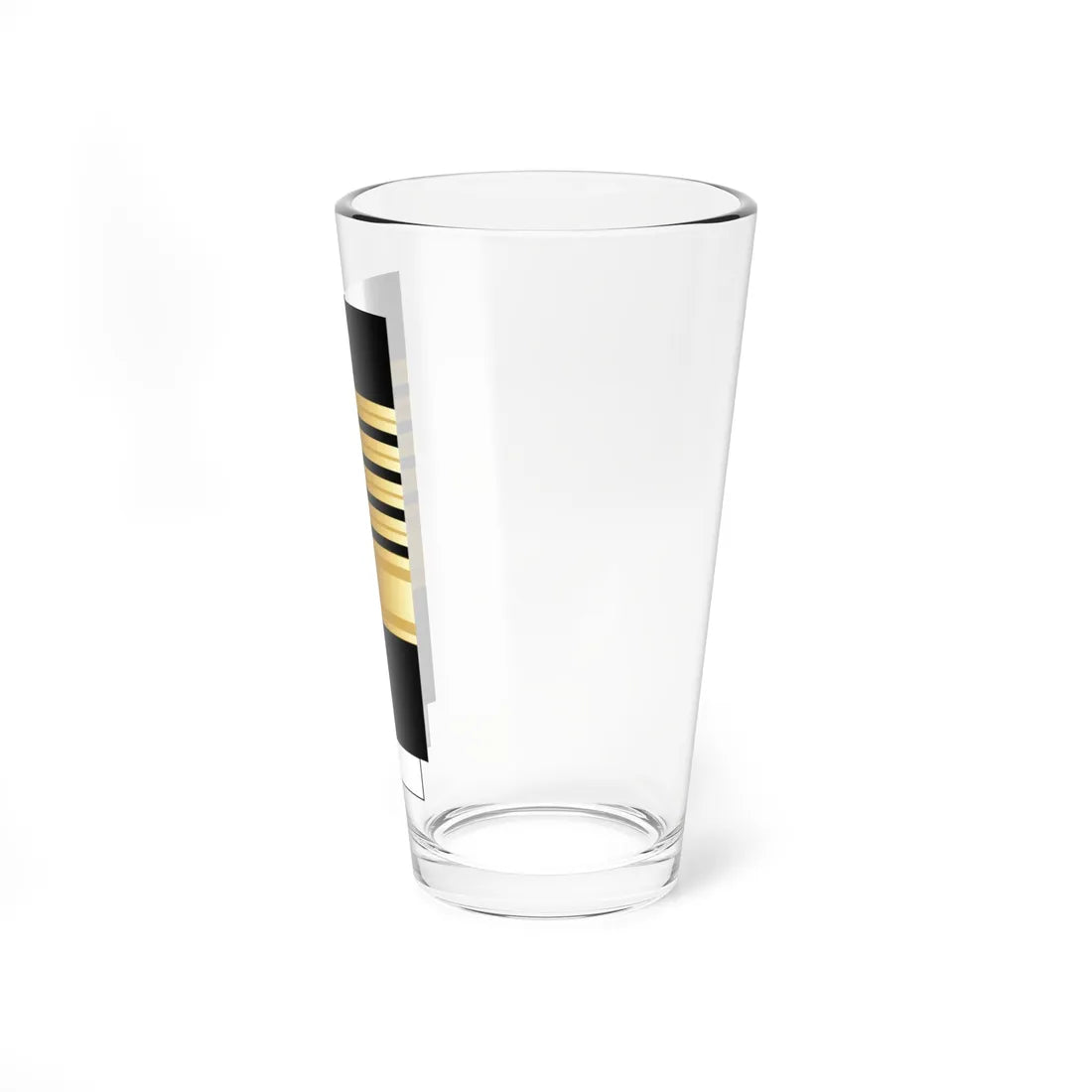 US Navy Sleeve O11 FADM (United States) (Military Rank) Pint Glass 16oz - Go Mug Yourself