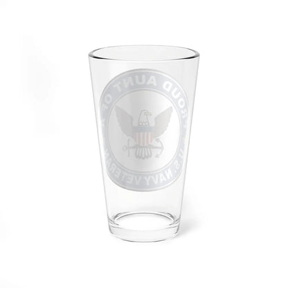 US Navy Veteran Proud Aunt (U.S. Navy) Pint Glass 16oz-Go Mug Yourself