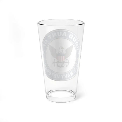 US Navy Veteran Proud Aunt (U.S. Navy) Pint Glass 16oz - Go Mug Yourself