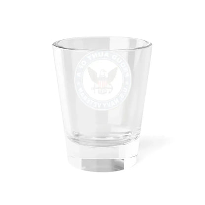 US Navy Veteran Proud Aunt (U.S. Navy) Shot Glass 1.5oz - Go Mug Yourself