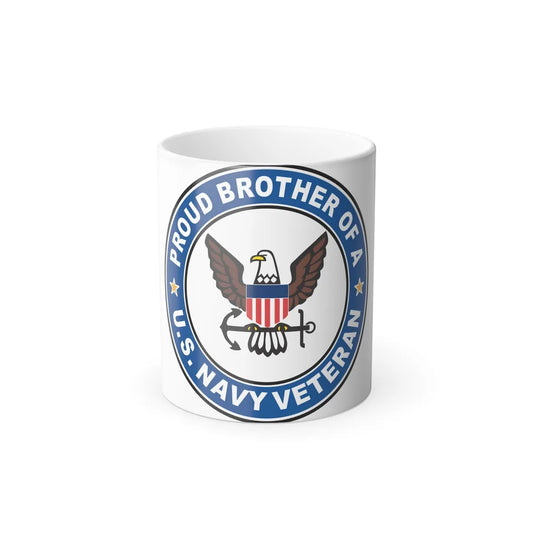US Navy Veteran Proud Brother (U.S. Navy) Color Changing Mug 11oz-11oz-Go Mug Yourself