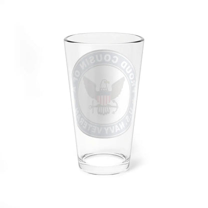 US Navy Veteran Proud Cousin (U.S. Navy) Pint Glass 16oz-Go Mug Yourself