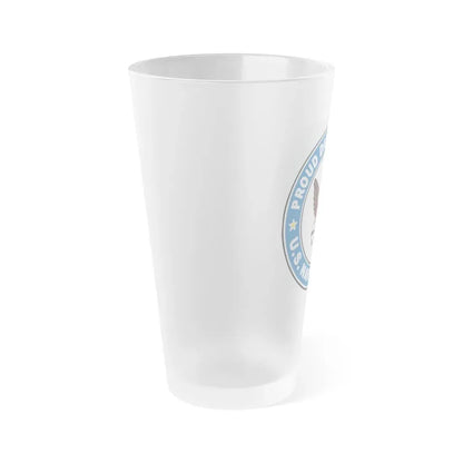 US Navy Veteran Proud Daughter (U.S. Navy) Frosted Pint Glass 16oz - Go Mug Yourself
