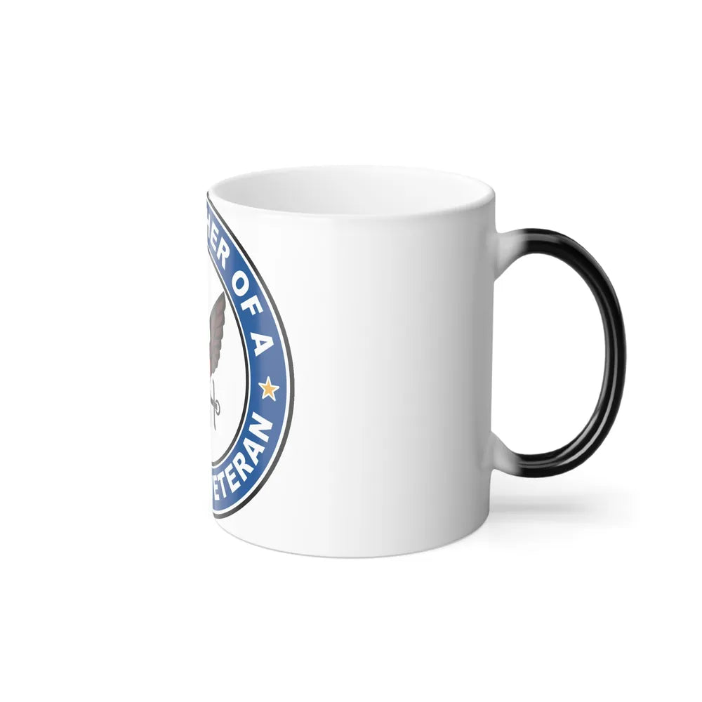 US Navy Veteran Proud Father (U.S. Navy) Color Changing Mug 11oz-Go Mug Yourself