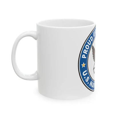 US Navy Veteran Proud Grandson (U.S. Navy) White Coffee Mug - Go Mug Yourself