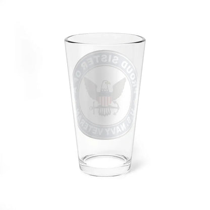 US Navy Veteran Proud Sister (U.S. Navy) Pint Glass 16oz - Go Mug Yourself