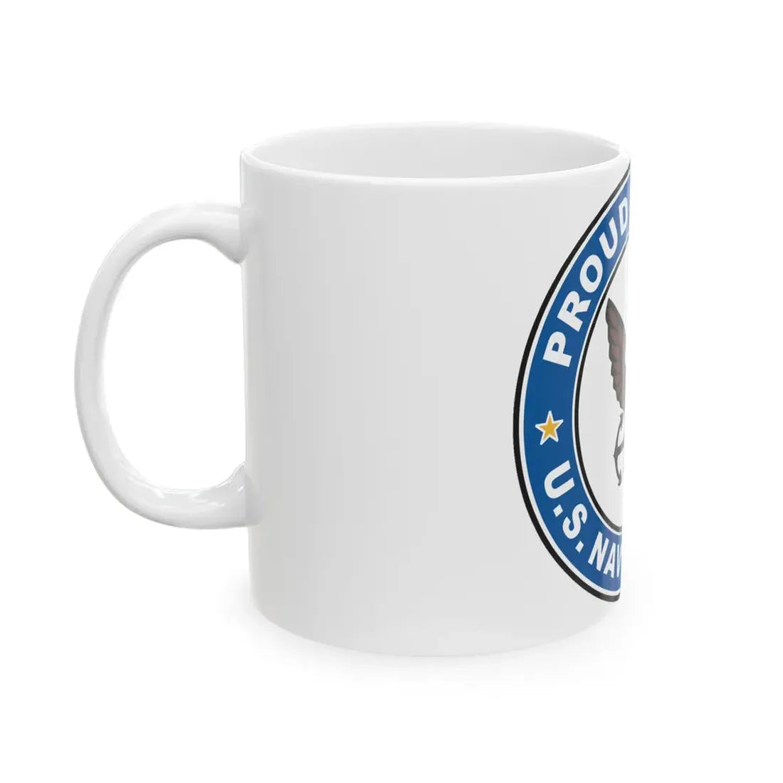 US Navy Veteran Proud Son (U.S. Navy) White Coffee Mug - Go Mug Yourself