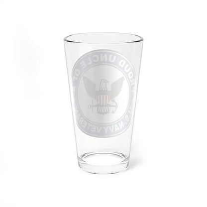 US Navy Veteran Proud Uncle (U.S. Navy) Pint Glass 16oz-Go Mug Yourself