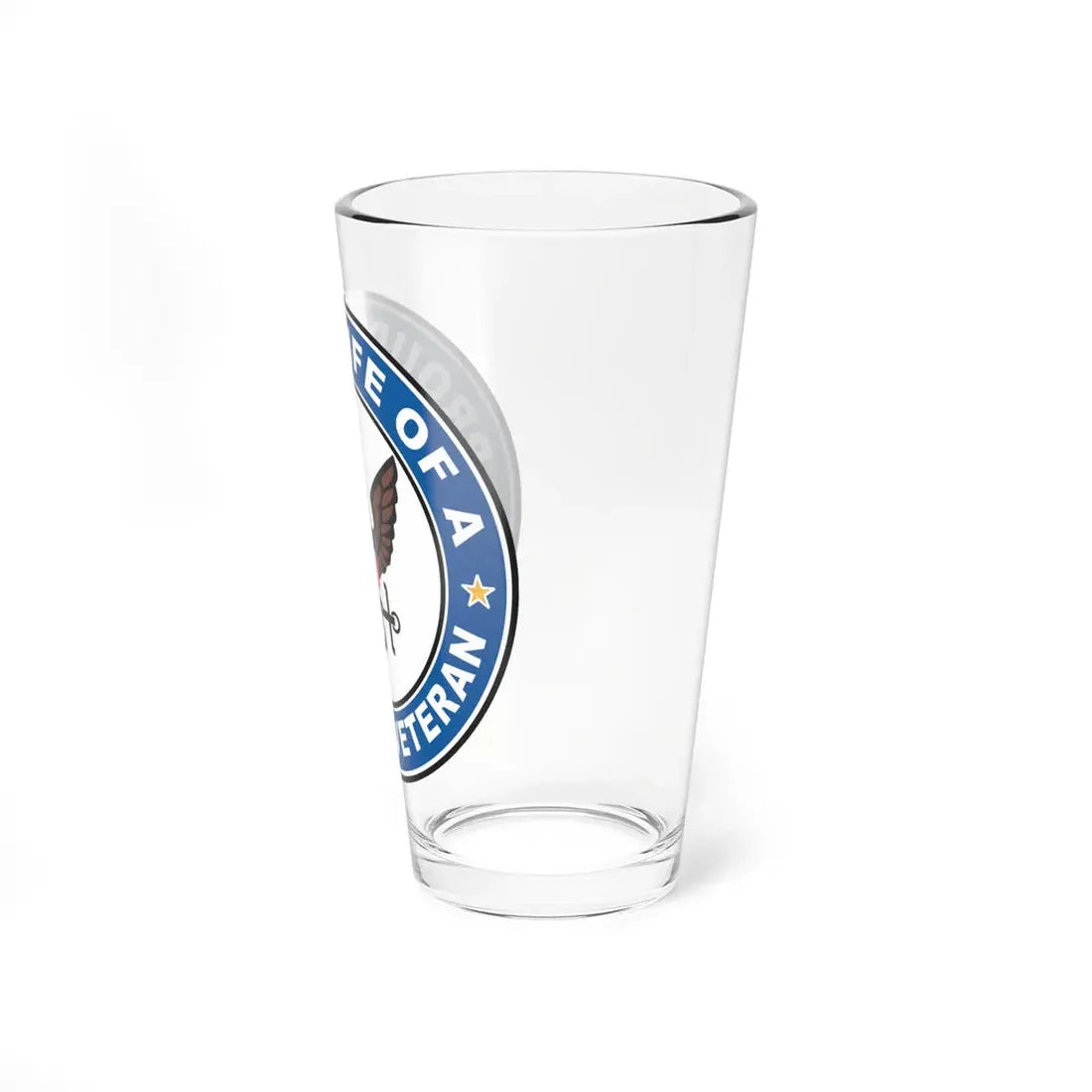 US Navy Veteran Proud Wife (U.S. Navy) Pint Glass 16oz - Go Mug Yourself