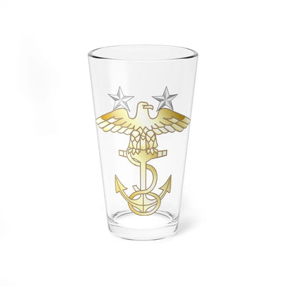 U.S.   NJROTC MCPO insignia (United States) (Military Rank) Pint Glass 16oz 16oz - Go Mug Yourself