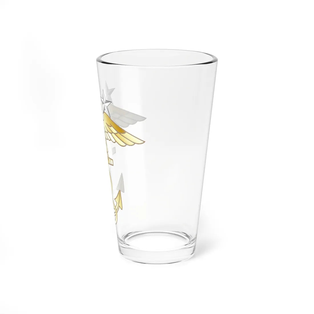 U.S.   NJROTC MCPO insignia (United States) (Military Rank) Pint Glass 16oz - Go Mug Yourself