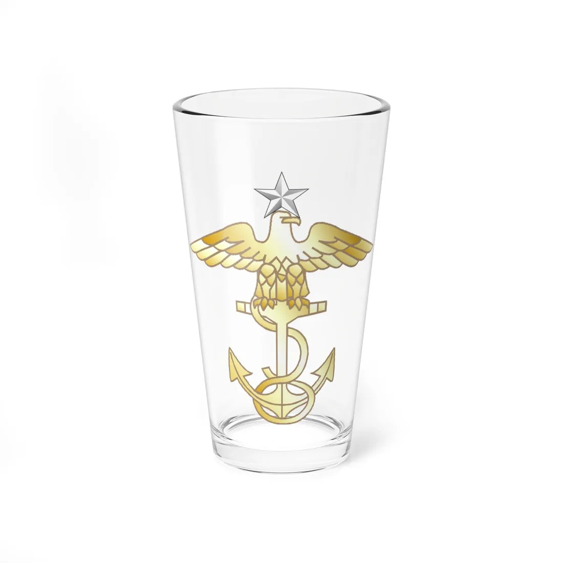 U.S.   NJROTC SCPO insignia (United States) (Military Rank) Pint Glass 16oz 16oz - Go Mug Yourself