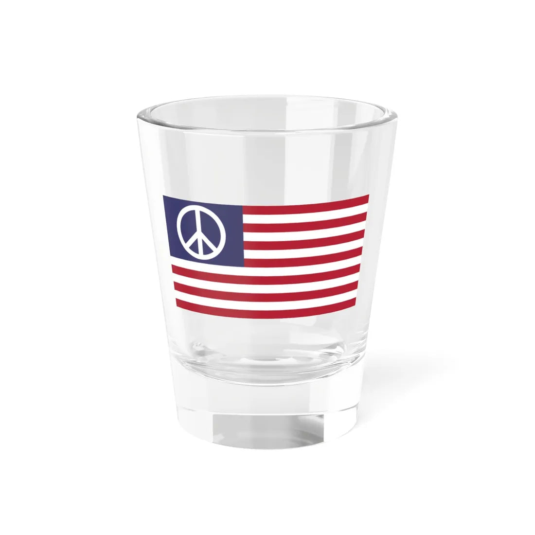 US Peace flag (United States) Shot Glass 1.5oz 1.5oz - Go Mug Yourself