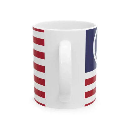 US Peace flag (United States) White Coffee Mug - Go Mug Yourself