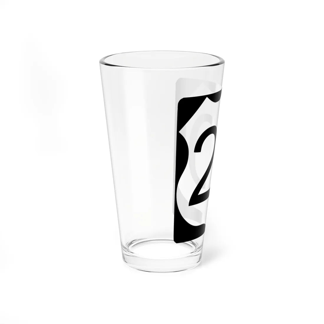 US Route 20 in Illinois Road Sign (Illinois) (Road Sign) Pint Glass 16oz - Go Mug Yourself