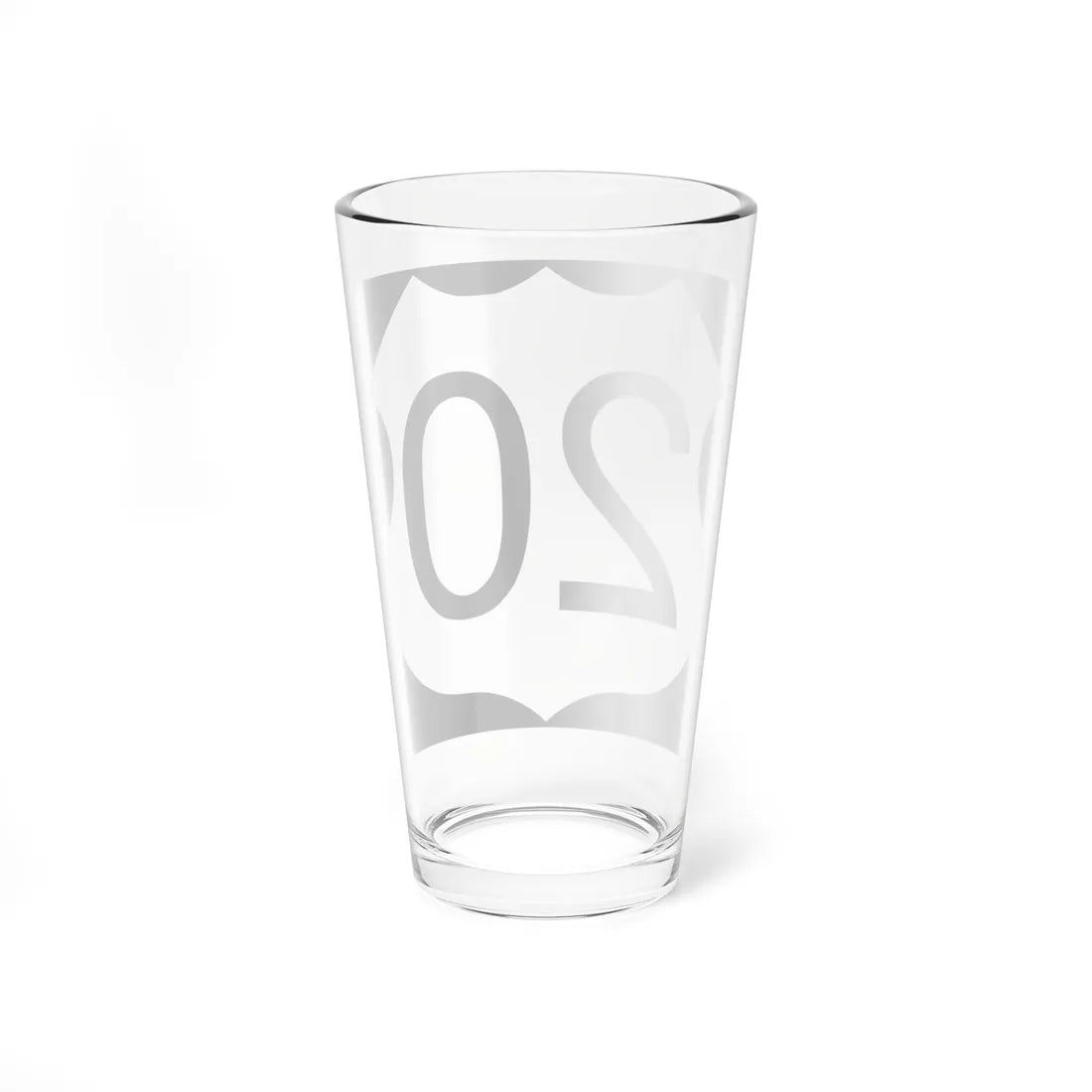 US Route 20 in Illinois Road Sign (Illinois) (Road Sign) Pint Glass 16oz - Go Mug Yourself