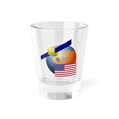 US-Satellite (United States) Shot Glass 1.5oz 1.5oz - Go Mug Yourself