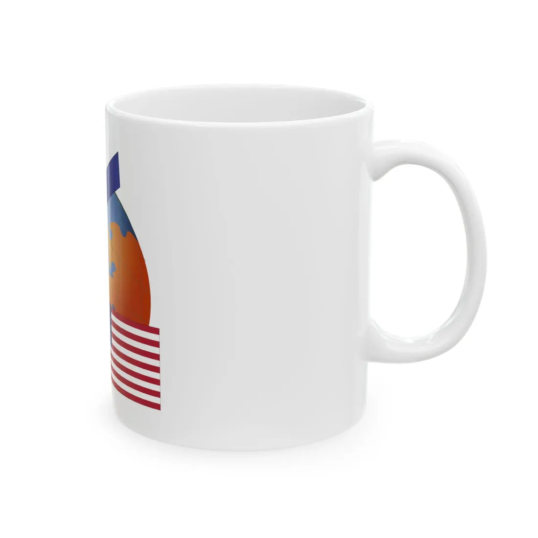 US-Satellite (United States) White Coffee Mug - Go Mug Yourself