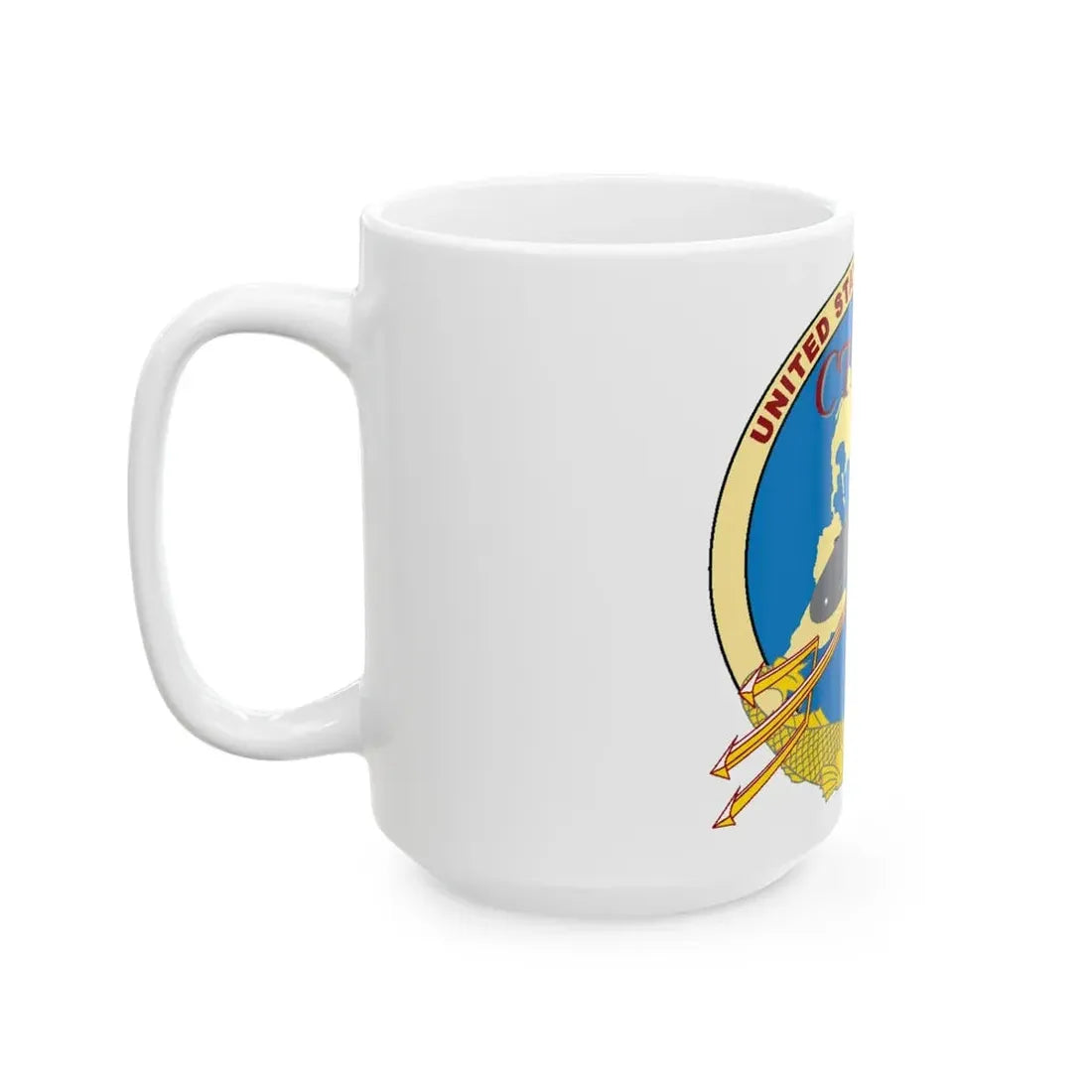 US Sixth Fleet CTF 69 (U.S. Navy) White Coffee Mug - Go Mug Yourself
