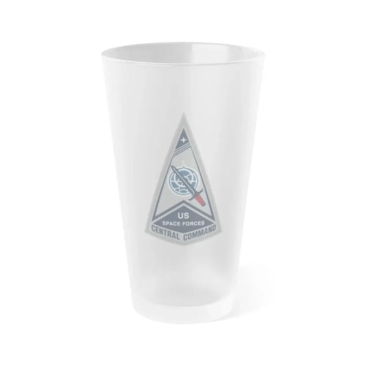 US Space Forces Central Command (U.S. Space Force) Frosted Pint Glass 16oz Default Title - Go Mug Yourself