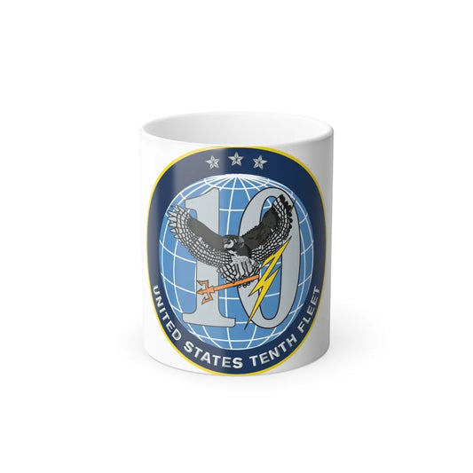 US Tenth Fleet (U.S. Navy) Color Changing Mug 11oz-11oz-Go Mug Yourself