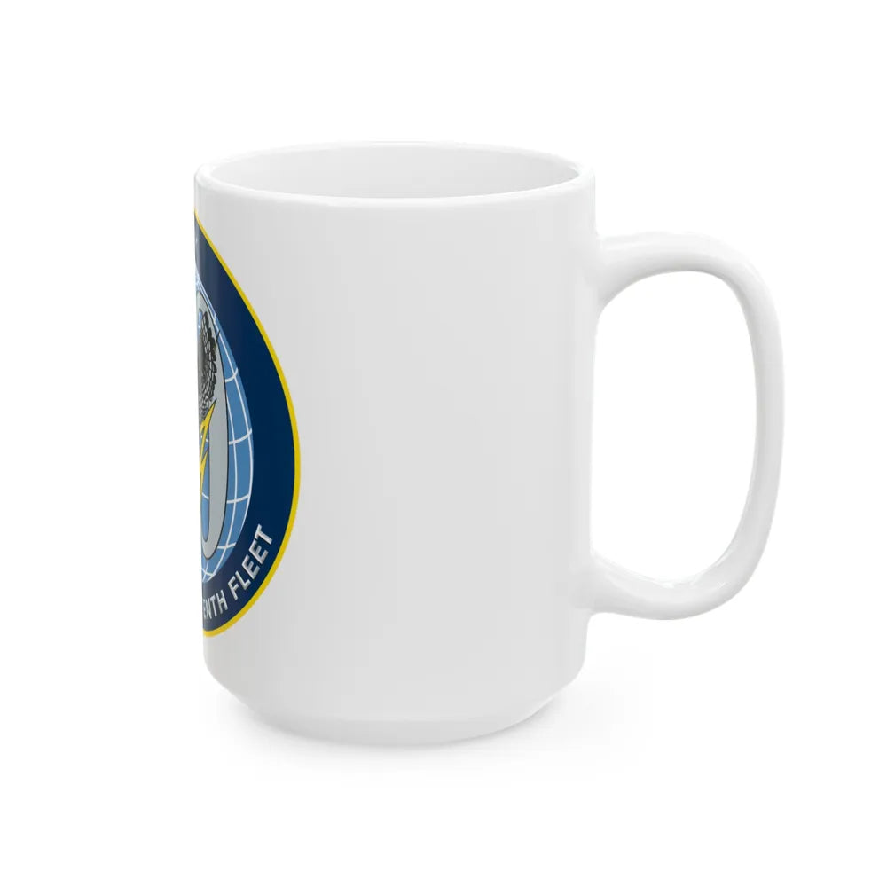 US Tenth Fleet (U.S. Navy) White Coffee Mug-Go Mug Yourself