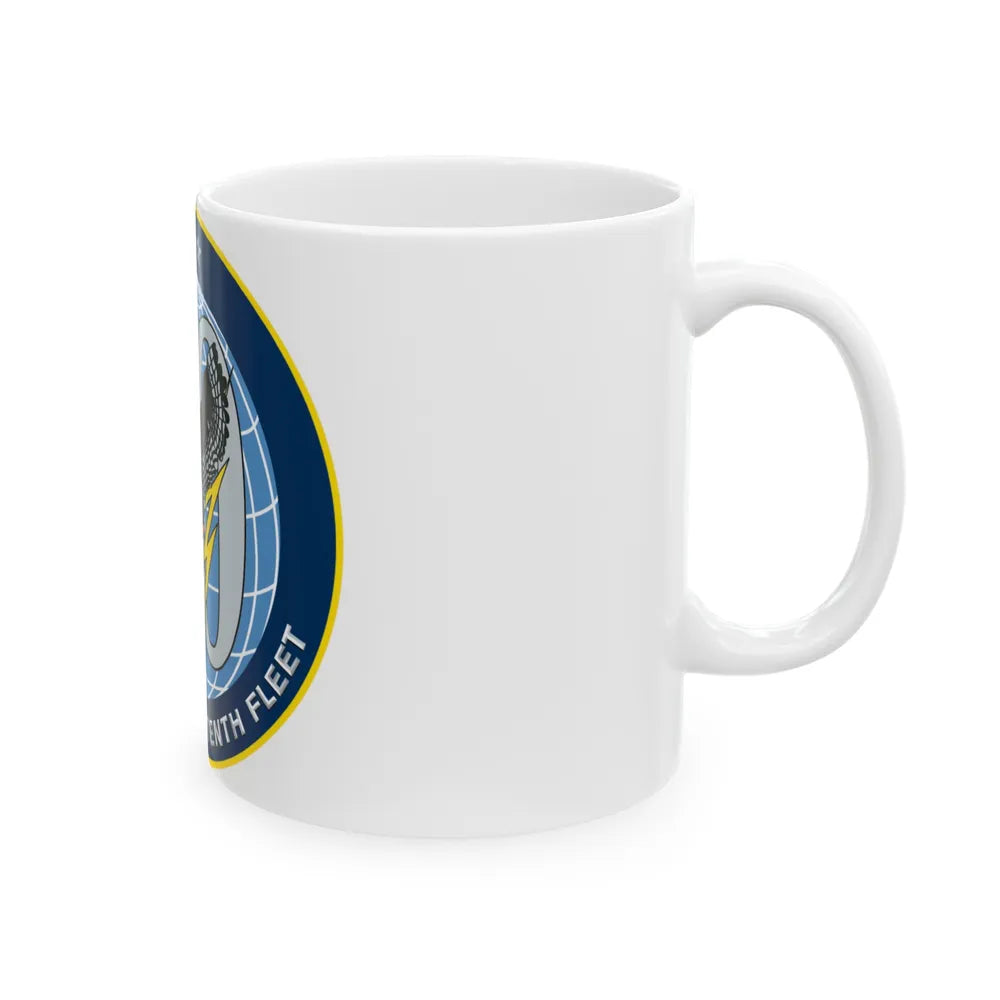 US Tenth Fleet (U.S. Navy) White Coffee Mug-Go Mug Yourself