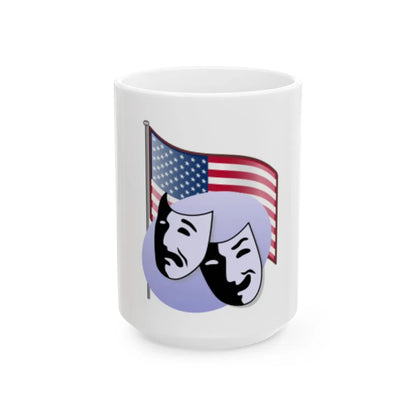 Us-theatre-actor (United States) White Coffee Mug 15oz - Go Mug Yourself