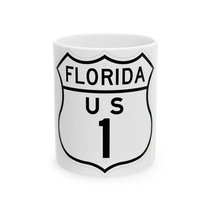 US XX 1948 (Florida) (Road Sign) White Coffee Mug 11oz - Go Mug Yourself