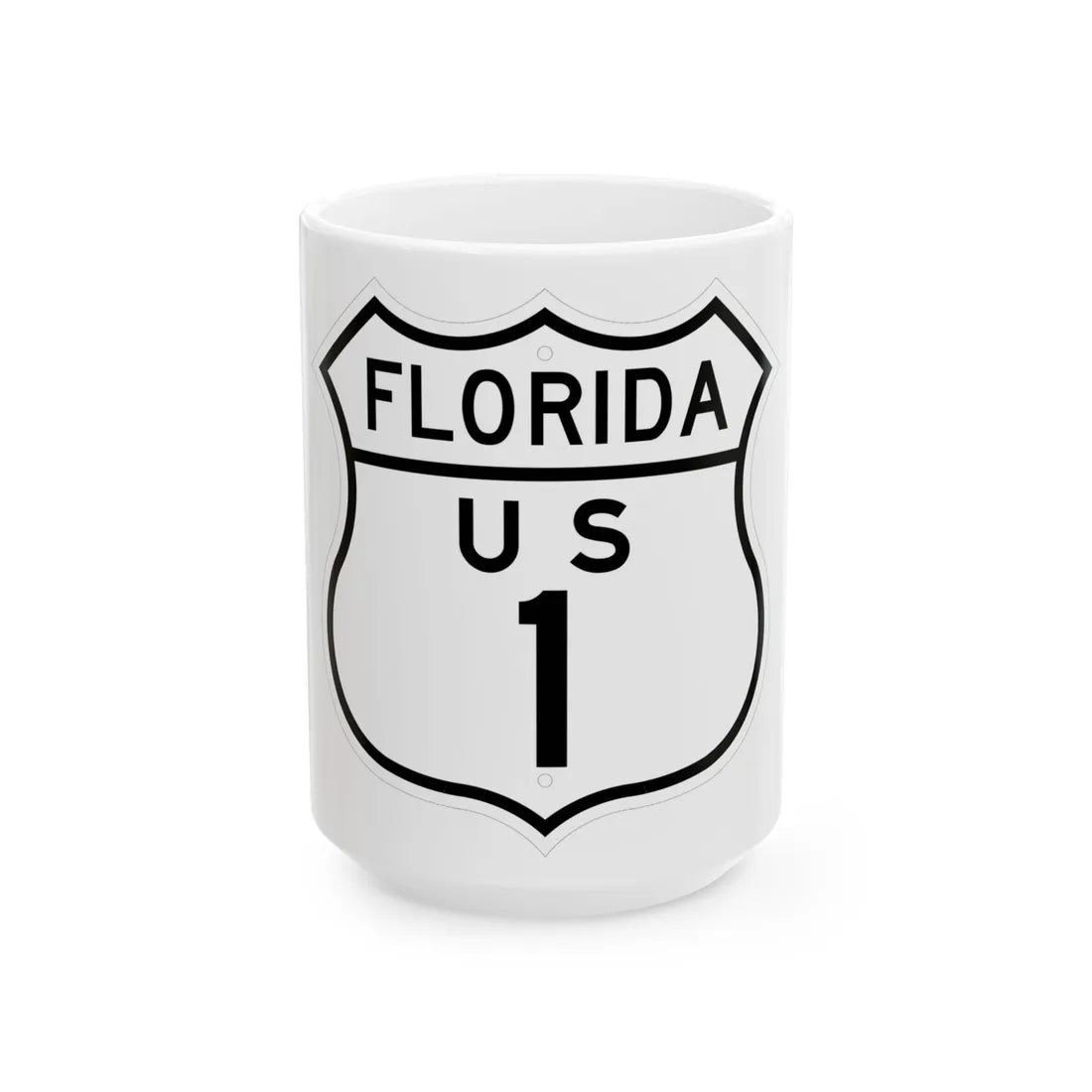US XX 1948 (Florida) (Road Sign) White Coffee Mug 15oz - Go Mug Yourself