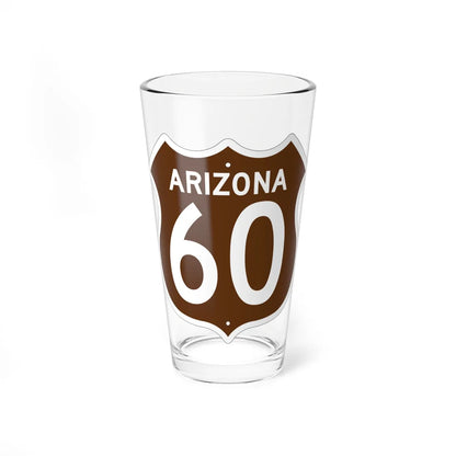 US XX Arizona 1956 East (Arizona) (Road Sign) Pint Glass 16oz 16oz - Go Mug Yourself