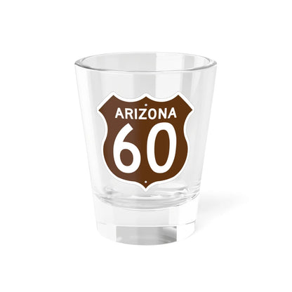 US XX Arizona 1956 East (Arizona) (Road Sign) Shot Glass 1.5oz 1.5oz - Go Mug Yourself
