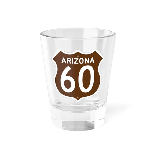US XX Arizona 1956 East (Arizona) (Road Sign) Shot Glass 1.5oz 1.5oz - Go Mug Yourself