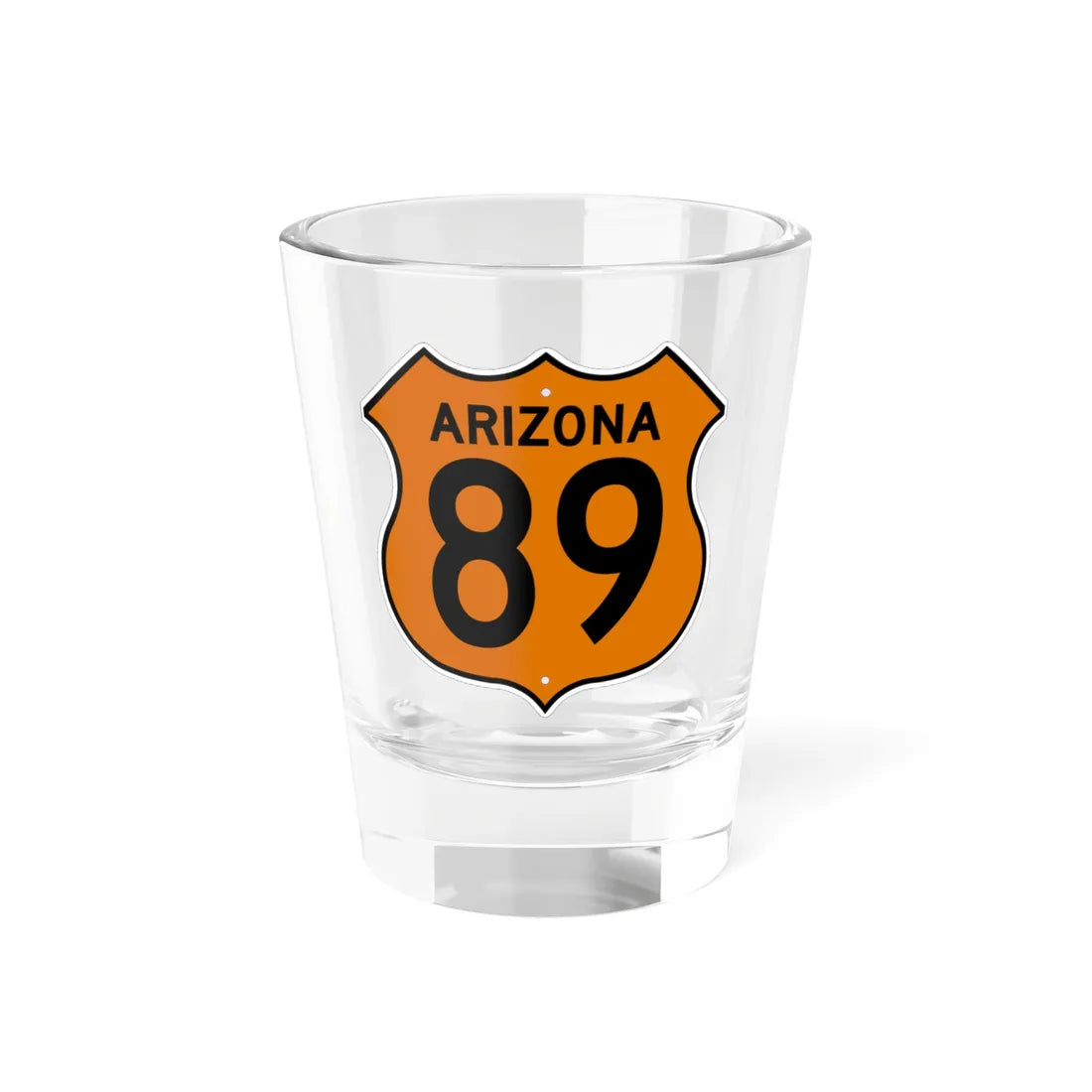 US XX Arizona 1956 North (Arizona) (Road Sign) Shot Glass 1.5oz 1.5oz - Go Mug Yourself