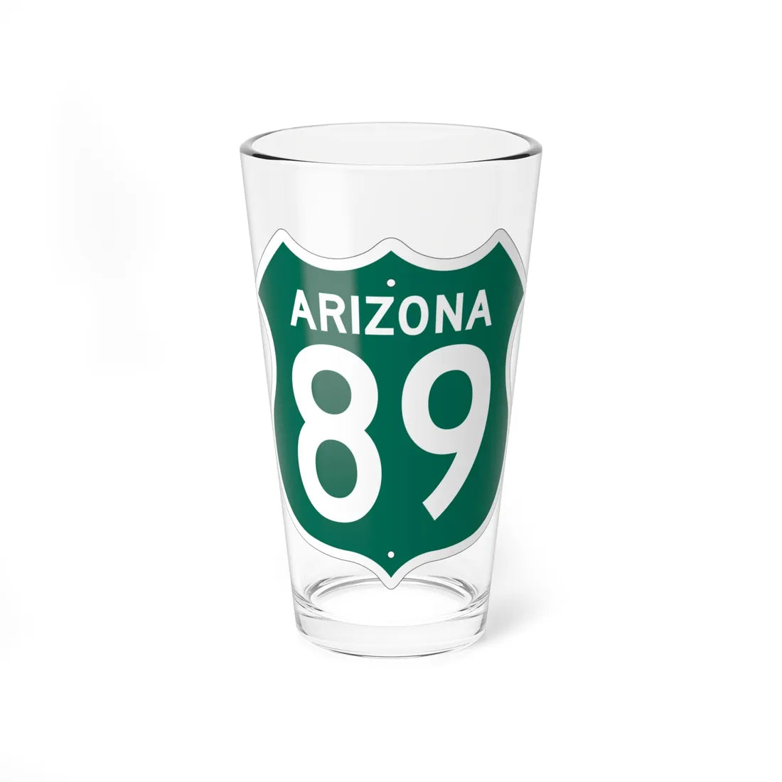 US XX Arizona 1956 South (Arizona) (Road Sign) Pint Glass 16oz - Go Mug Yourself