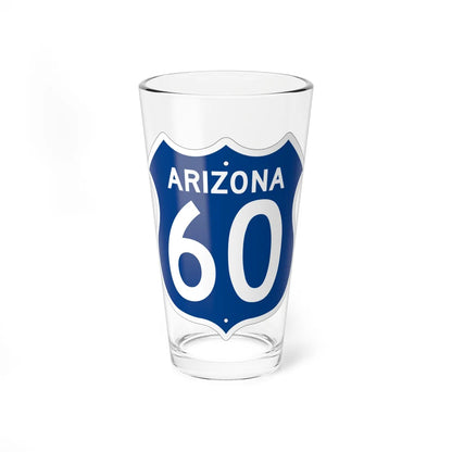 US XX Arizona 1956 West (Arizona) (Road Sign) Pint Glass 16oz 16oz - Go Mug Yourself