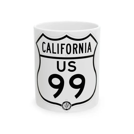 US XX California 1948 (California) (Road Sign) White Coffee Mug 11oz - Go Mug Yourself